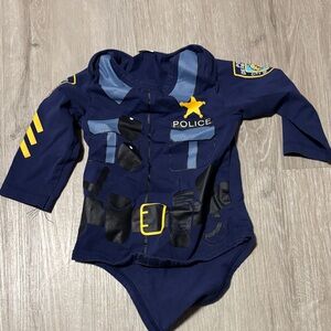 Kids Police Officer Costume Bodysuit